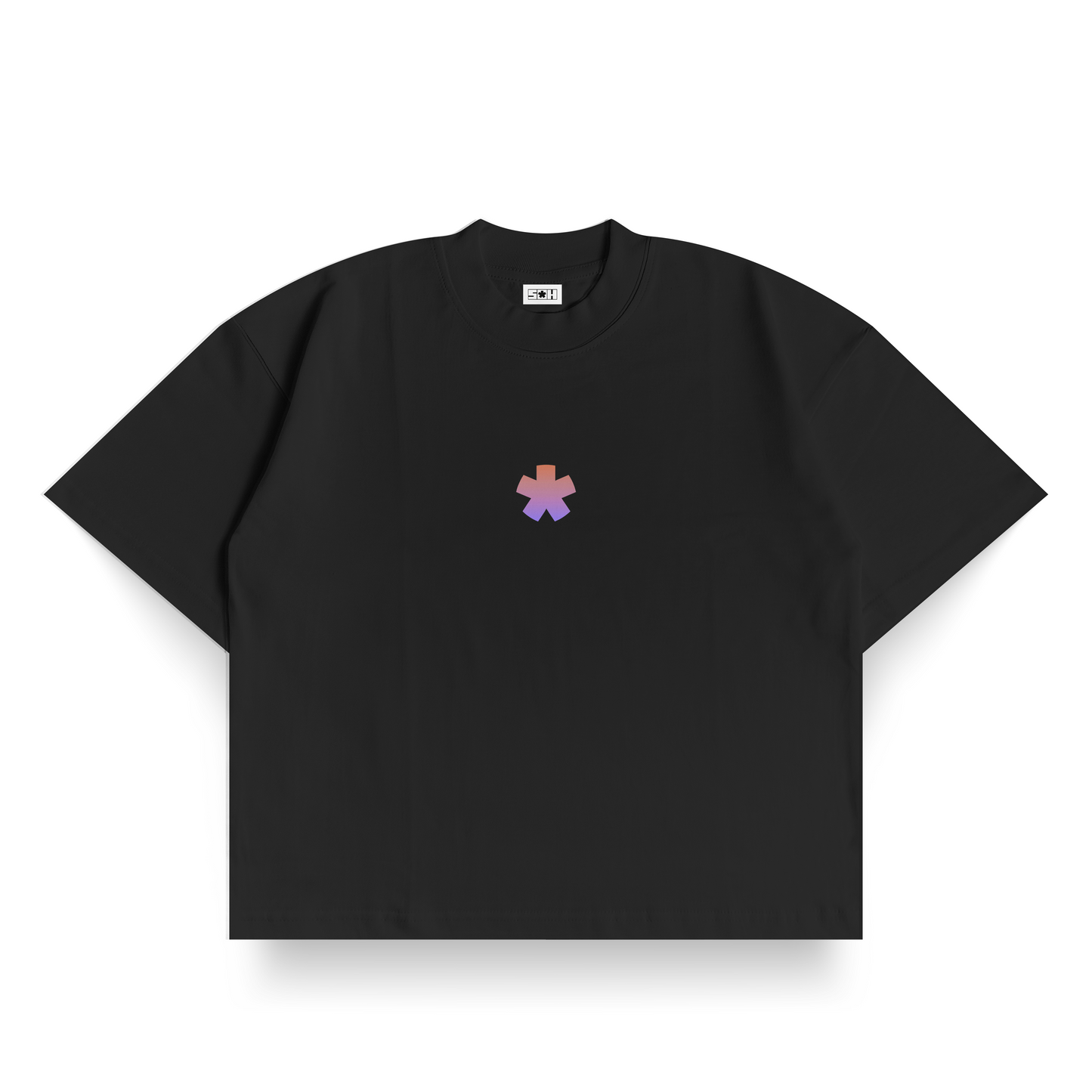 Front Gradient Star Box t-shirt