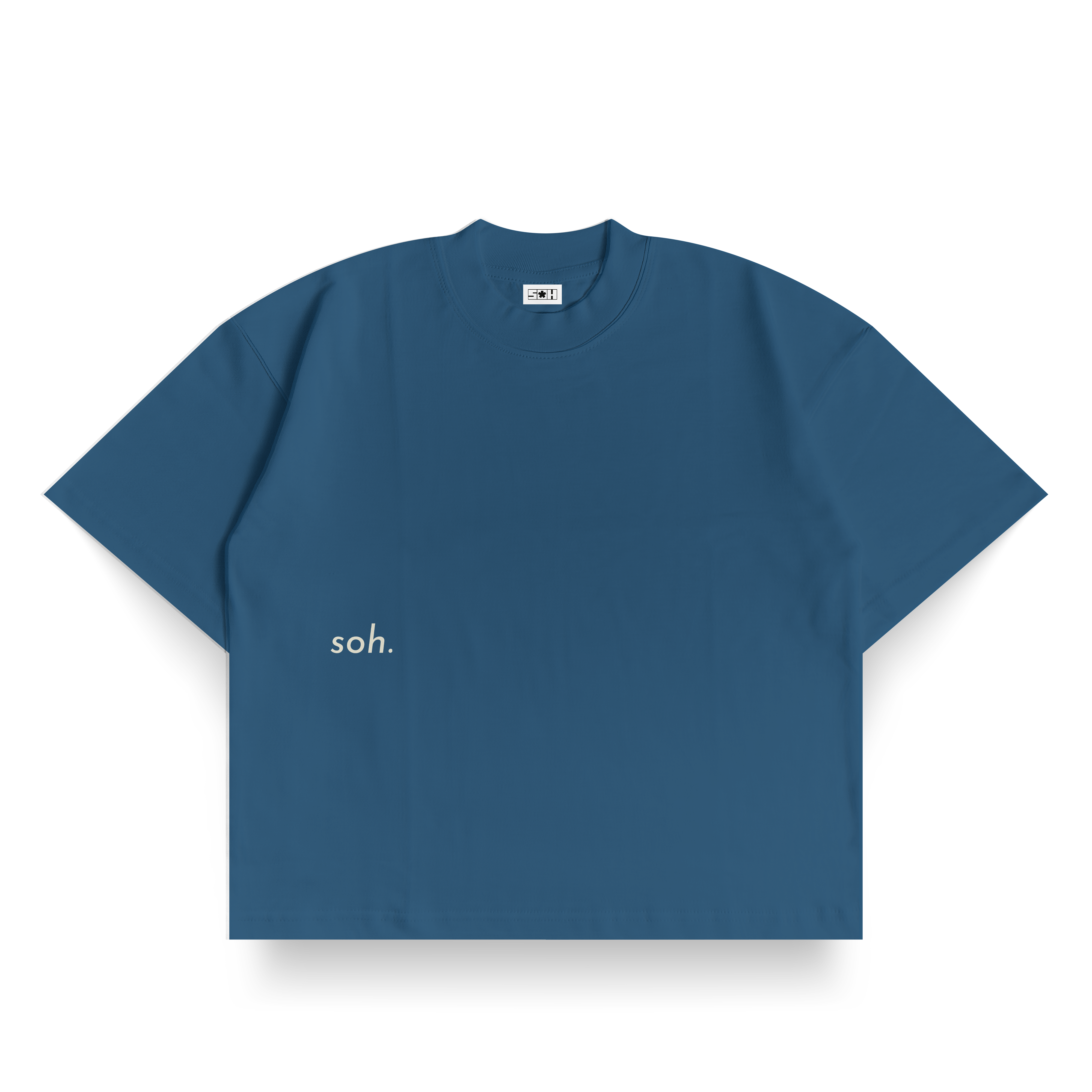 Front Puff Print Box Unisex T-shirt | Green