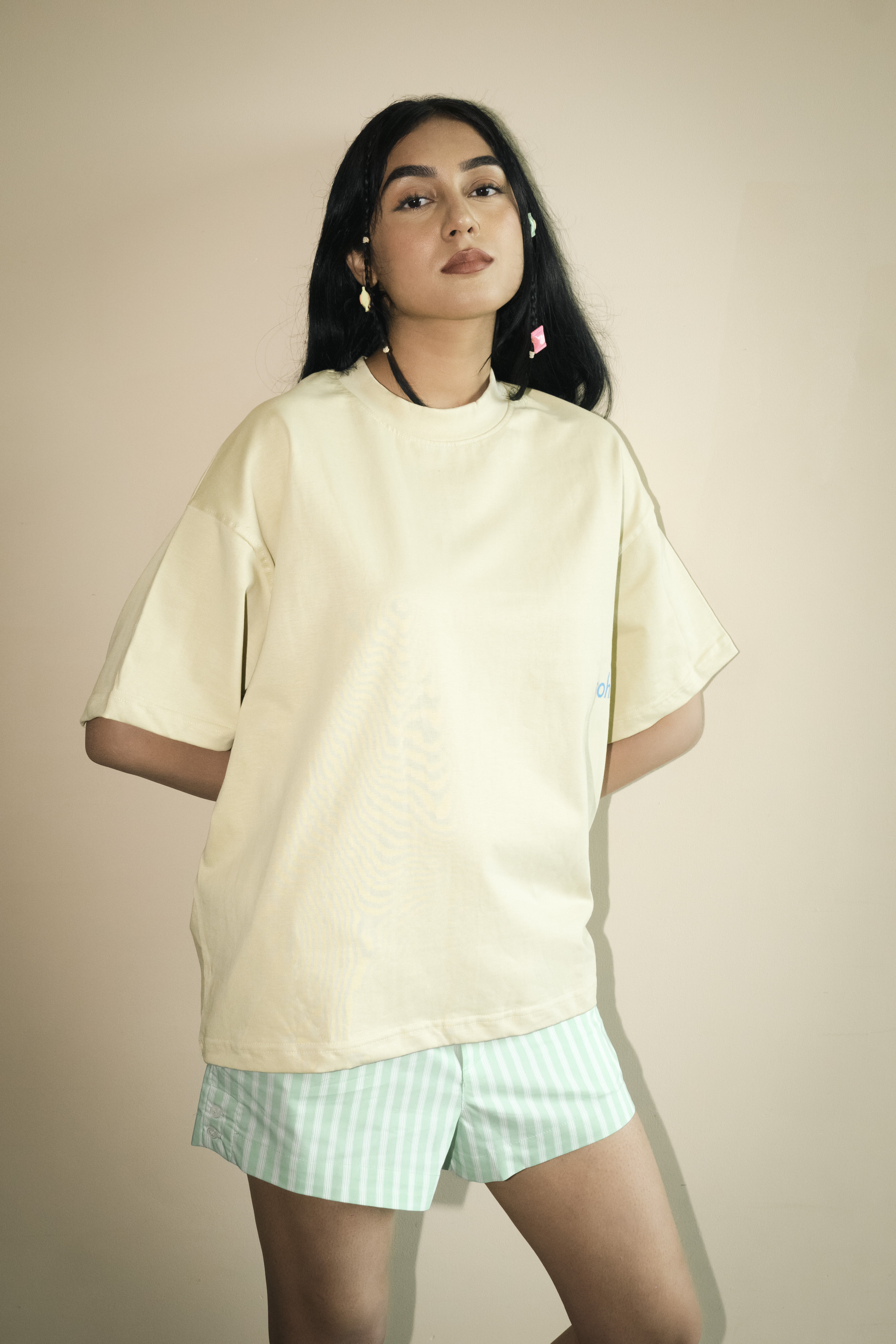 Front Puff Print Box Unisex T-shirt | Green