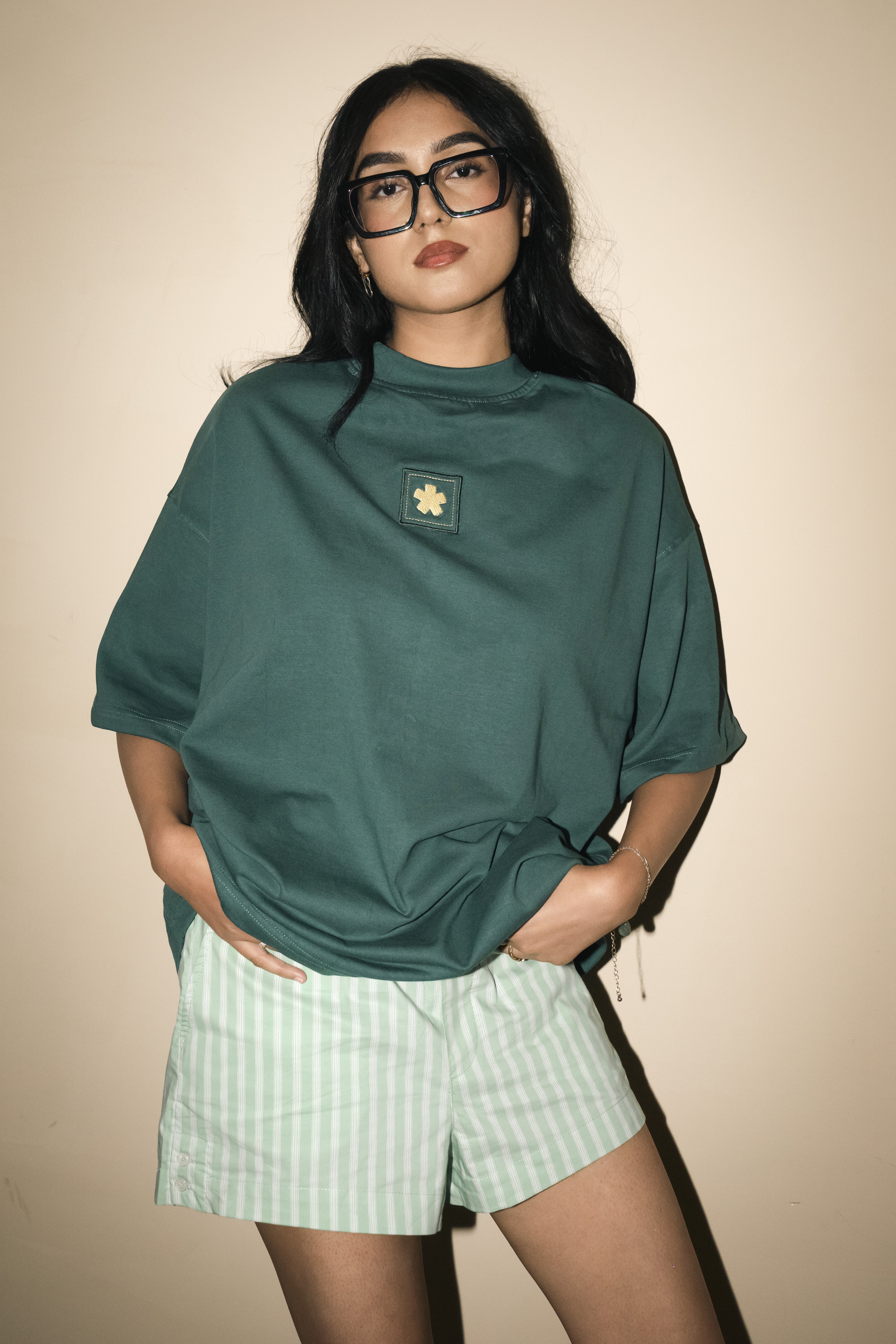 Back Embroidery Patch Box Unisex T-shirt