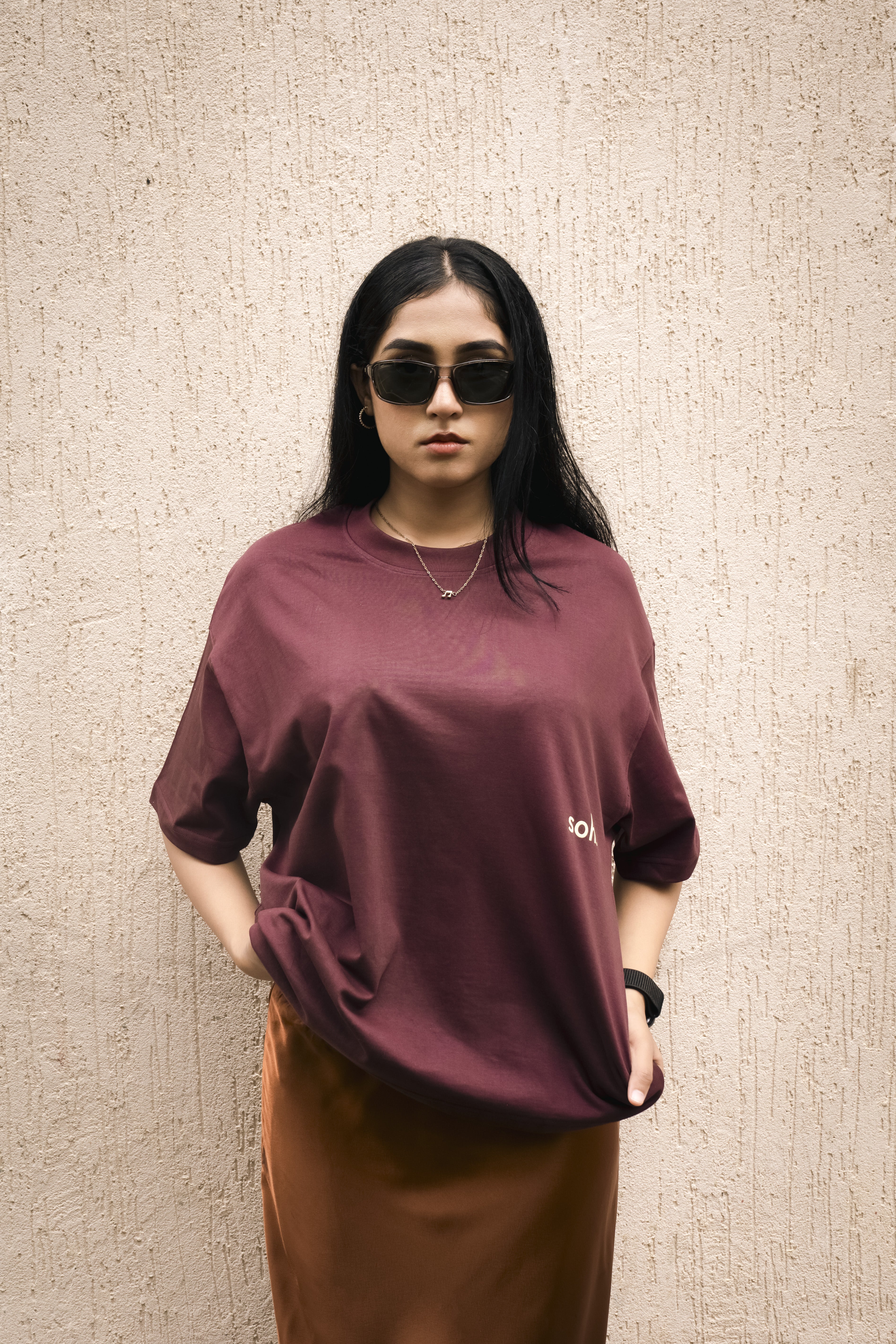 Front Puff Print Box Unisex T-shirt | Green
