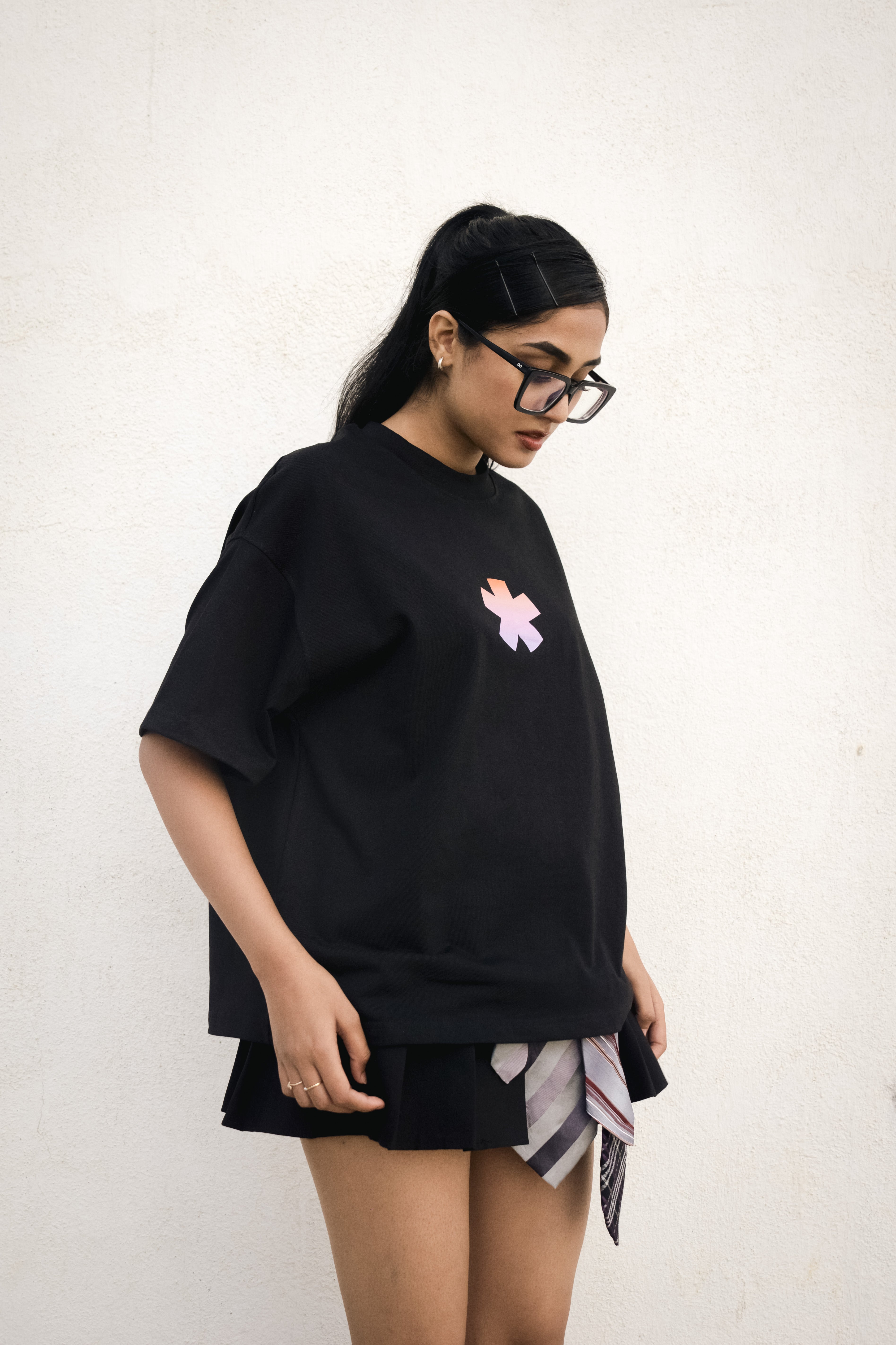 Front Gradient Star Box Unisex T-shirt