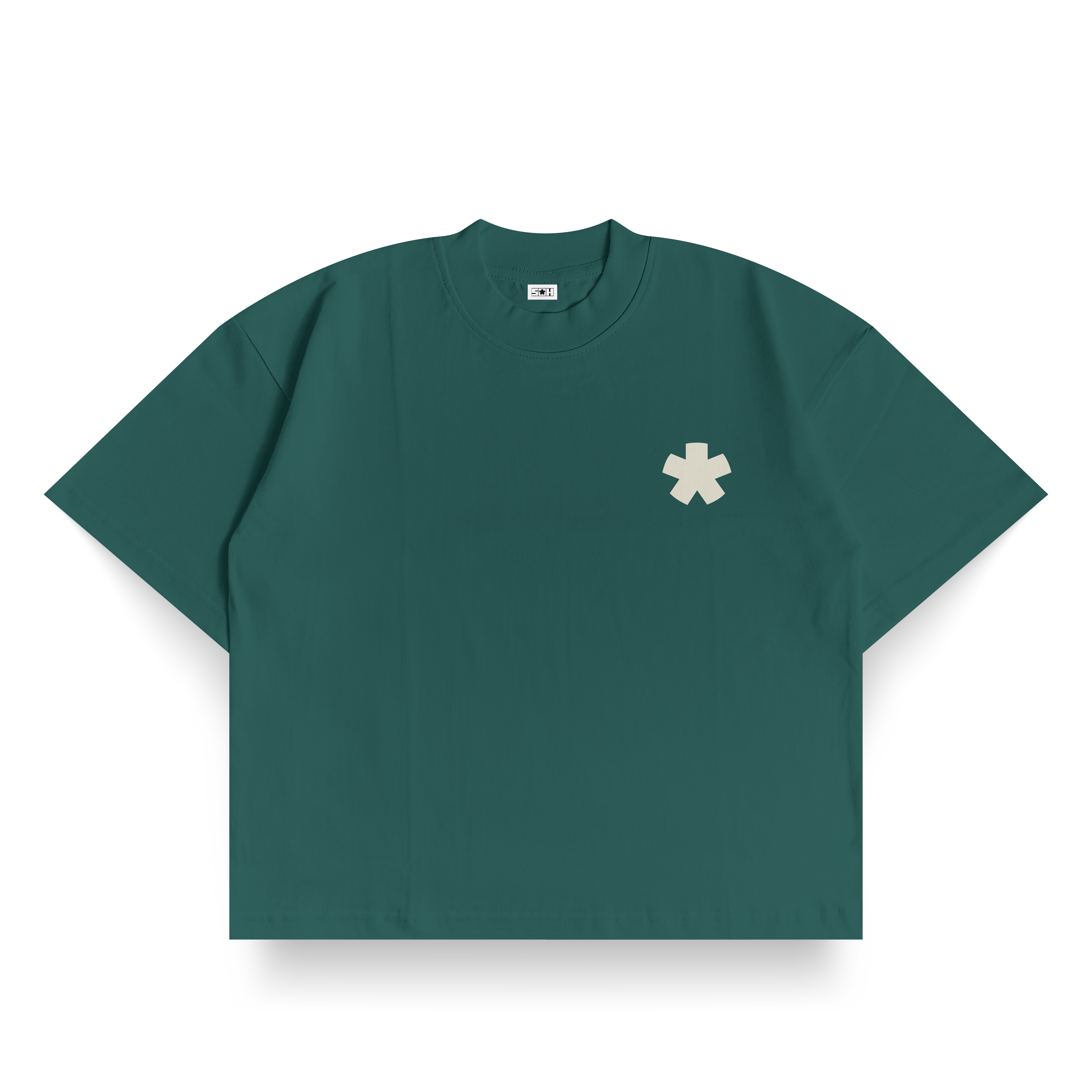 Front Embroidery Star Unisex T-Shirt | Green